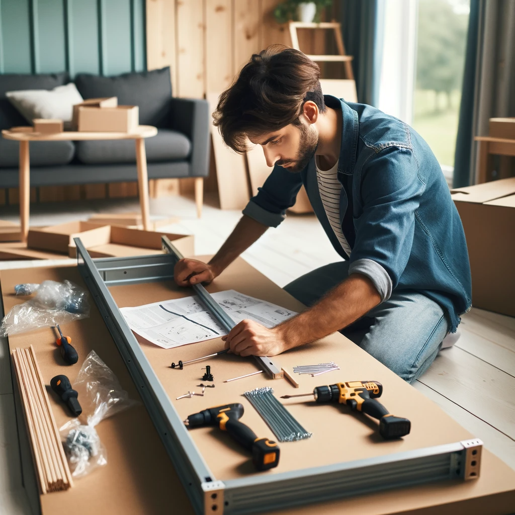 A person working in a well-organized and efficient workspace in their home office